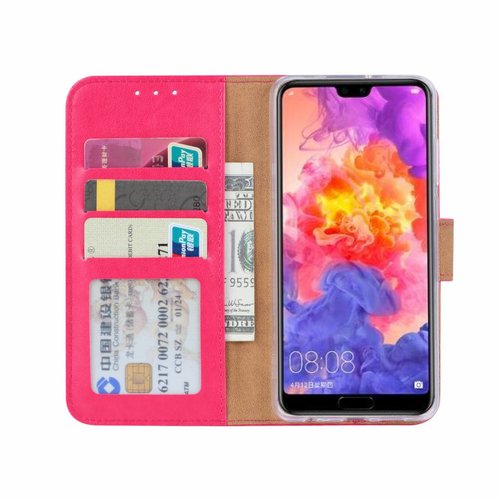 Bookcase Huawei P30 hoesje - Roze
