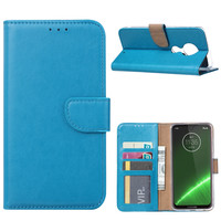 Bookcase Motorola Moto G7 Plus hoesje - Blauw