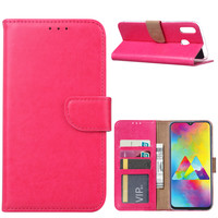 Bookcase Samsung Galaxy M20 hoesje - Roze