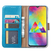 Bookcase Samsung Galaxy M20 hoesje - Blauw