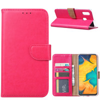 Bookcase Samsung Galaxy A30 hoesje - Roze