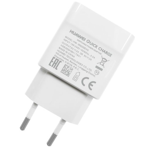 Huawei Originele Quick Charge Snellader Adapter Kop - 9V / 2A