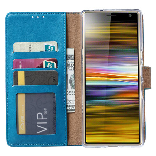 Bookcase Sony Xperia 10 Plus hoesje - Blauw