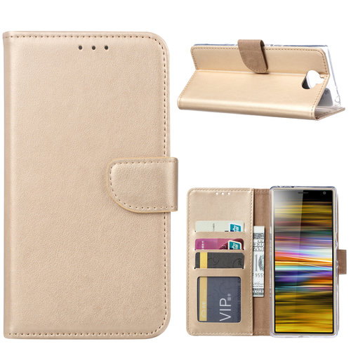 Bookcase Sony Xperia 10 Plus hoesje - Goud