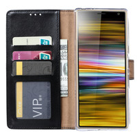 Bookcase Sony Xperia 10 Plus hoesje - Zwart