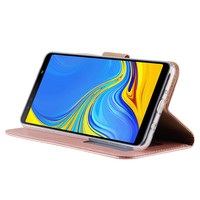 Bookcase Samsung Galaxy A7 2018 hoesje - Rosé Goud