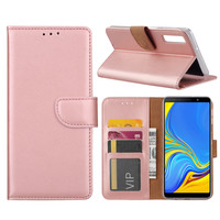 Bookcase Samsung Galaxy A7 2018 hoesje - Rosé Goud