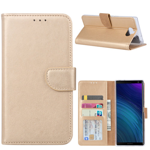Bookcase Sony Xperia 10 hoesje - Goud