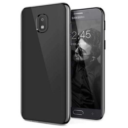 Samsung Galaxy J3 2018 siliconen (gel) achterkant hoesje - Zwart
