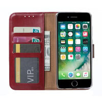 Bookcase Apple iPhone 8 Plus hoesje - Bordeauxrood