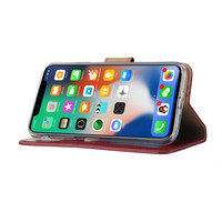 Bookcase Apple iPhone XR hoesje - Bordeauxrood