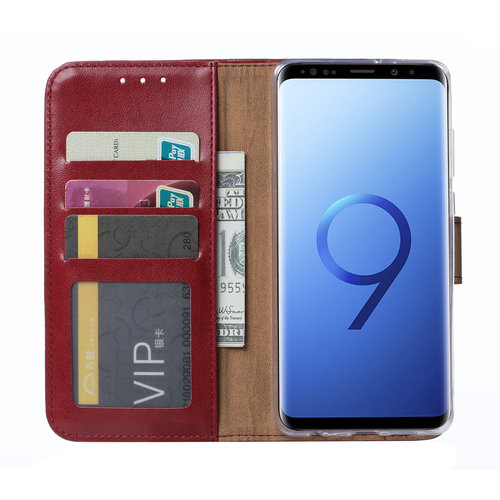 Bookcase Samsung Galaxy S9 Plus hoesje - Bordeauxrood