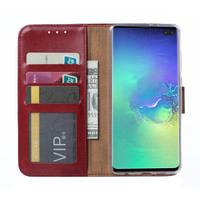 Bookcase Samsung Galaxy S10 Plus hoesje - Bordeauxrood