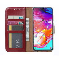 Bookcase Samsung Galaxy A70 hoesje - Bordeauxrood