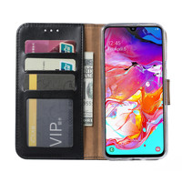 Bookcase Samsung Galaxy A70 hoesje - Zwart