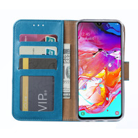 Bookcase Samsung Galaxy A70 hoesje - Blauw