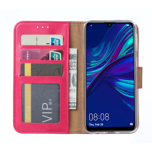 Bookcase Huawei P Smart Plus 2019 hoesje - Roze