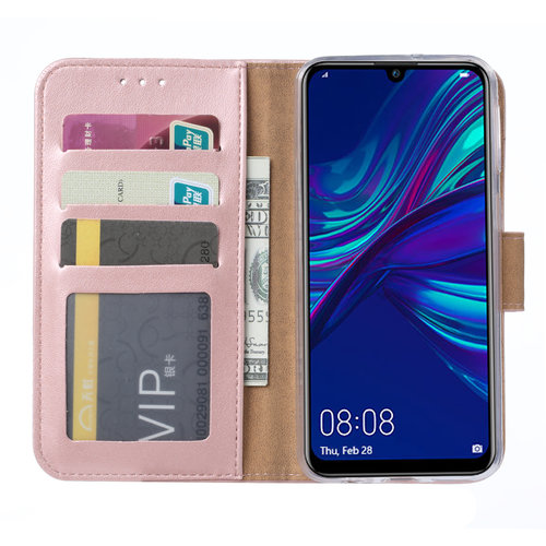 Bookcase Huawei P Smart Plus 2019 hoesje - Rosé Goud