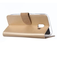 Bookcase Samsung Galaxy J2 Core hoesje - Goud
