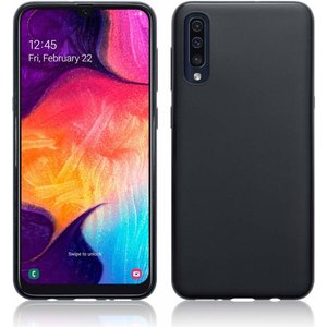 Samsung Galaxy A70 siliconen (gel) achterkant hoesje - Zwart