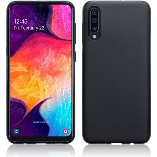 Samsung Galaxy A70 siliconen (gel) achterkant hoesje - Zwart