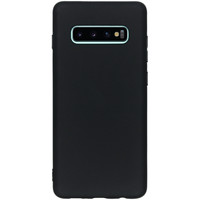 Samsung Galaxy S10 Plus siliconen (gel) achterkant hoesje - Zwart