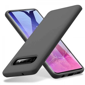 Samsung Galaxy S10 siliconen (gel) achterkant hoesje - Zwart