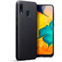 Samsung Galaxy A40 siliconen (gel) achterkant hoesje - Zwart