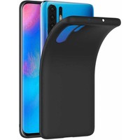 Huawei P30 Pro siliconen (gel) achterkant hoesje - Zwart