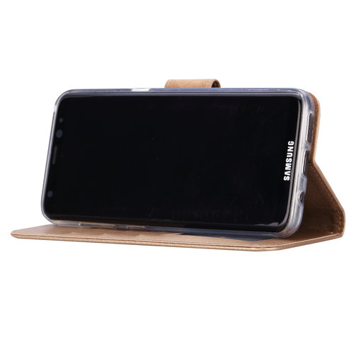 Bookcase Samsung Galaxy S8 Plus hoesje - Goud