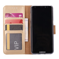 Bookcase Samsung Galaxy S8 Plus hoesje - Goud
