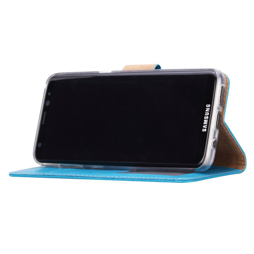 Bookcase Samsung Galaxy S8 Plus hoesje - Blauw