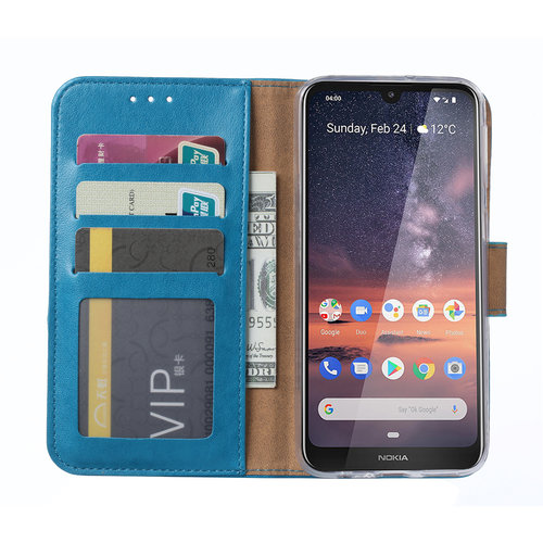 Bookcase Nokia 3.2 hoesje - Blauw