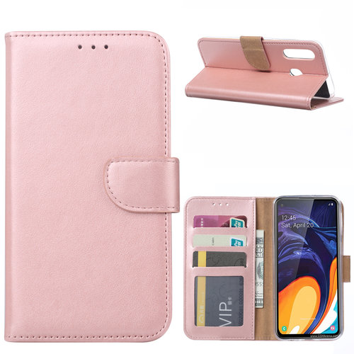 Bookcase Samsung Galaxy A60 hoesje - Rosé Goud