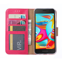 Bookcase Samsung Galaxy A2 Core hoesje - Roze