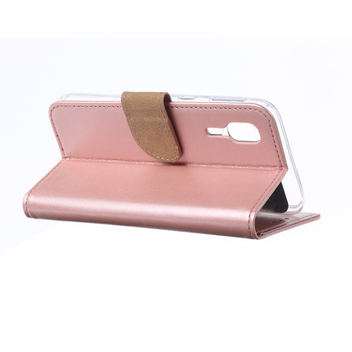 Bookcase Samsung Galaxy A2 Core hoesje - Rosé Goud