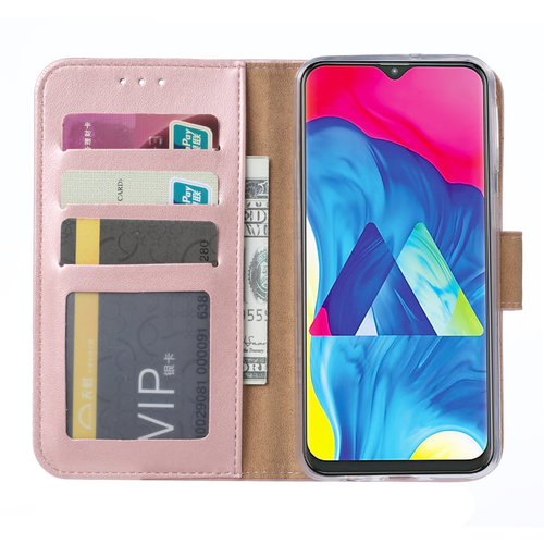 Bookcase Samsung Galaxy M10 hoesje - Rosé Goud