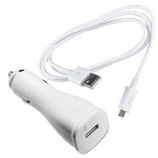 Originele Adaptive Fast Charging Autolader 9.0V / 2,0 A met kabel - Wit