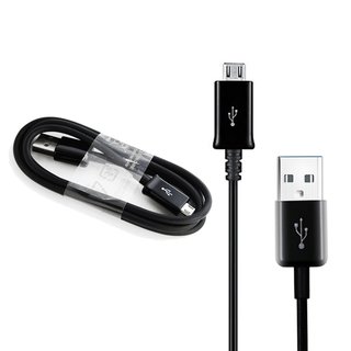 Originele Micro USB 2.0 data + oplaadkabel 1 meter - Zwart