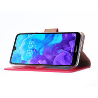 Bookcase Huawei Y5 2019 hoesje - Roze