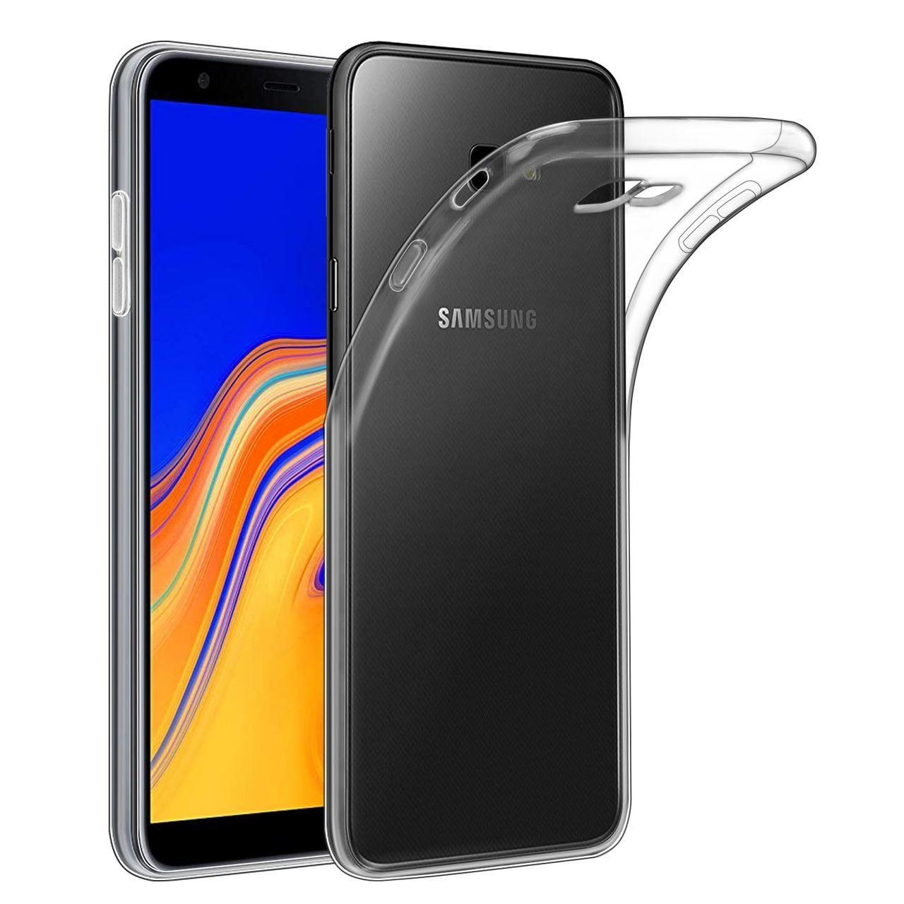 Zorg Wiskunde Faeröer Samsung Galaxy J4 Plus 2018 siliconen (gel) achterkant hoesje - Transp -  Diamtelecom