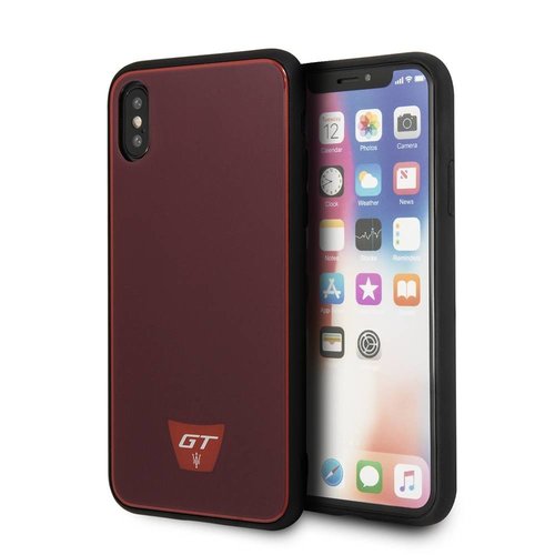 Maserati Originele GranSport GT Hardcase Back Cover Hoesje voor de Apple iPhone X / XS - Bordeauxrood