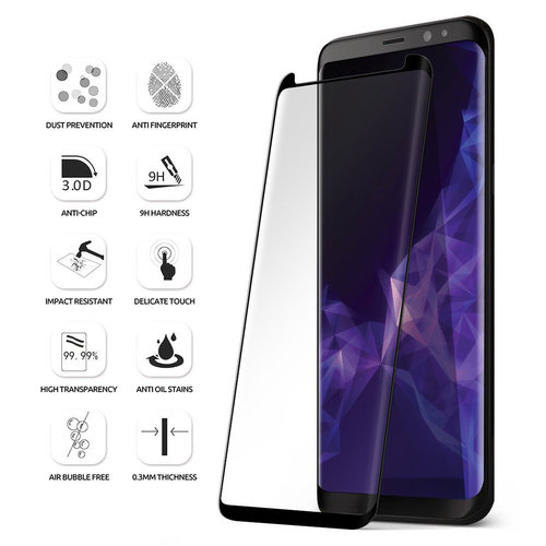 Xssive Samsung Galaxy S9 Screenprotector Full Cover - Glas