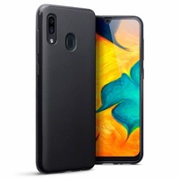 Samsung Galaxy A20 siliconen (gel) achterkant hoesje - Zwart