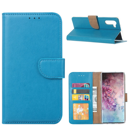 Bookcase Samsung Galaxy Note 10 hoesje - Blauw