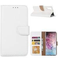 Bookcase Samsung Galaxy Note 10 hoesje - Wit
