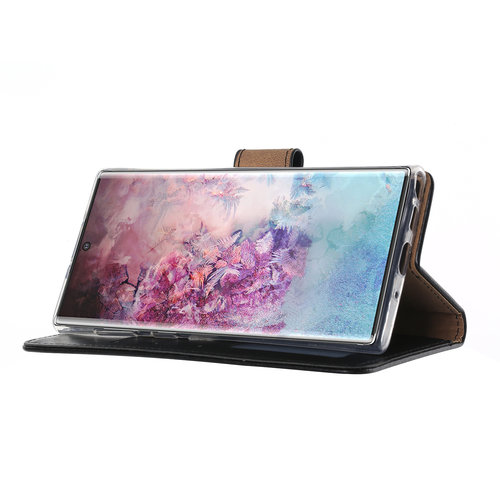 Bookcase Samsung Galaxy Note 10 hoesje - Zwart