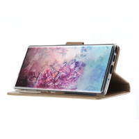 Bookcase Samsung Galaxy Note 10 Plus hoesje - Goud