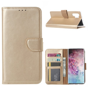 Bookcase Samsung Galaxy Note 10 Plus hoesje - Goud