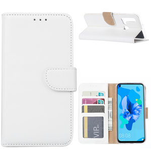 Bookcase Huawei P20 Lite (2019) hoesje - Wit